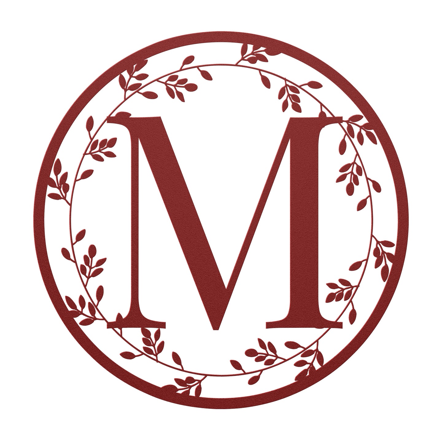 Initial Name Floral Monogram