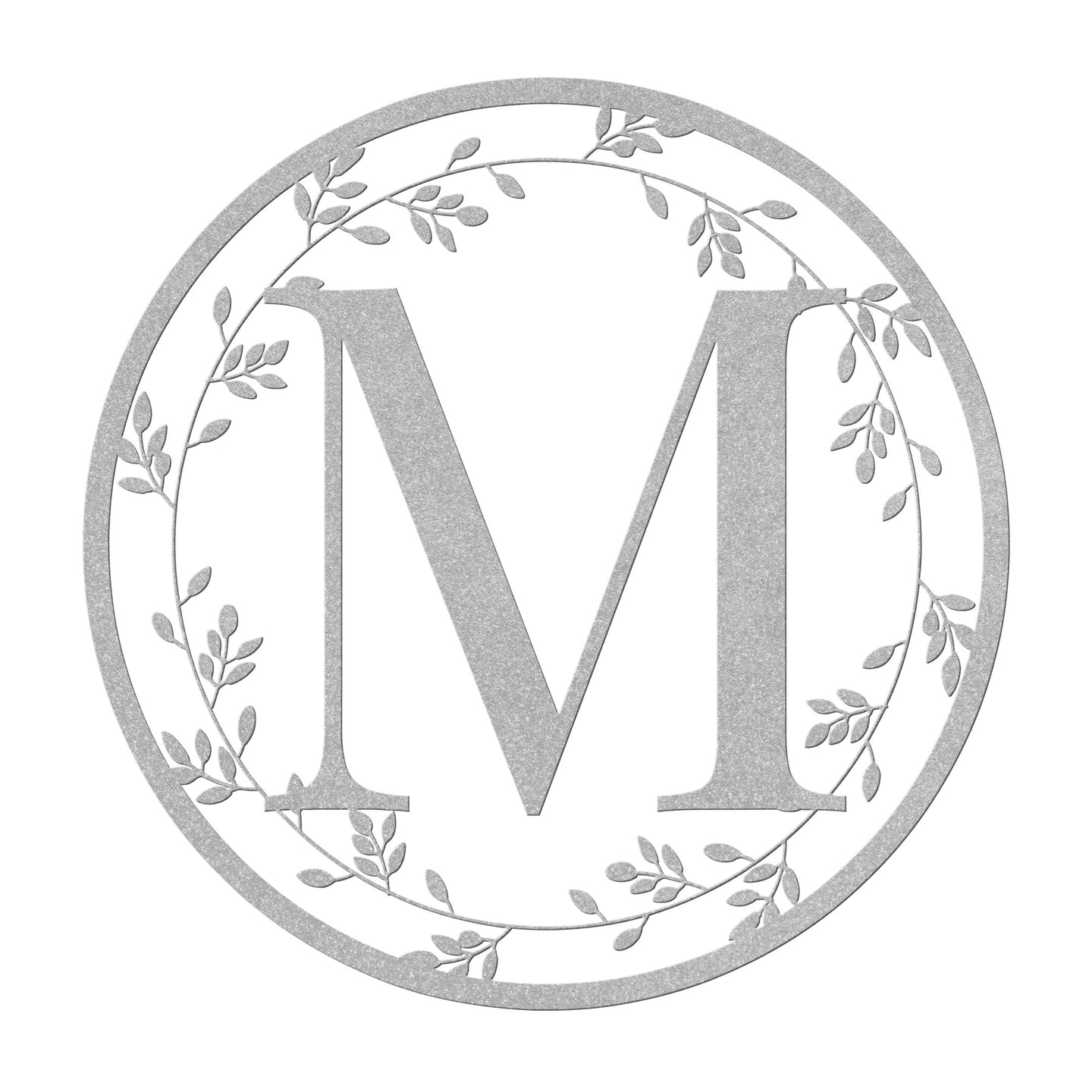 Initial Name Floral Monogram