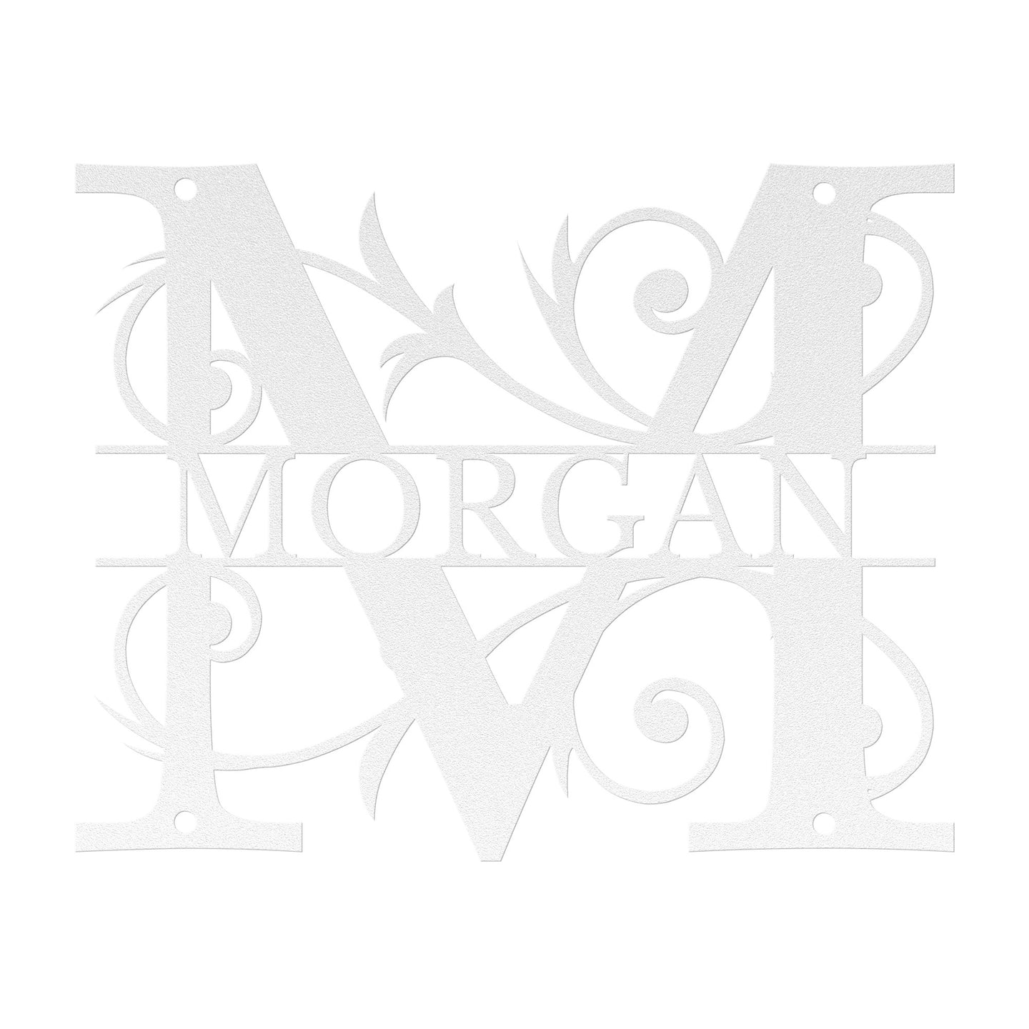 Floral Last Name Monogram