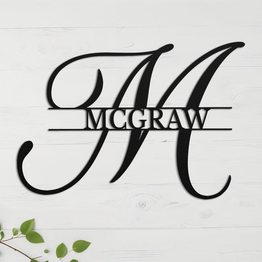 Custom Decorative Initial Monogram