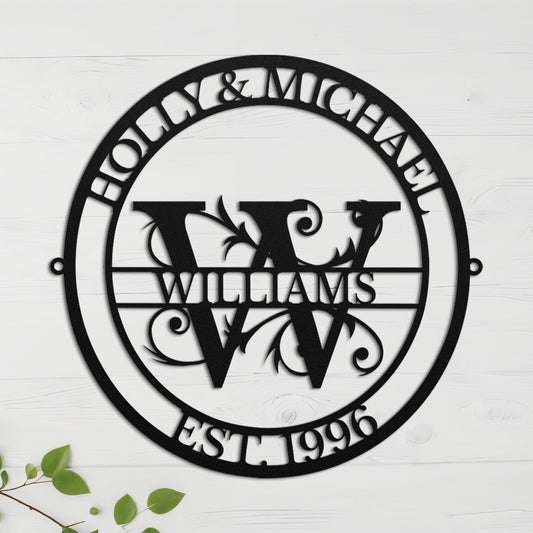 Wedding Anniversary Monogram